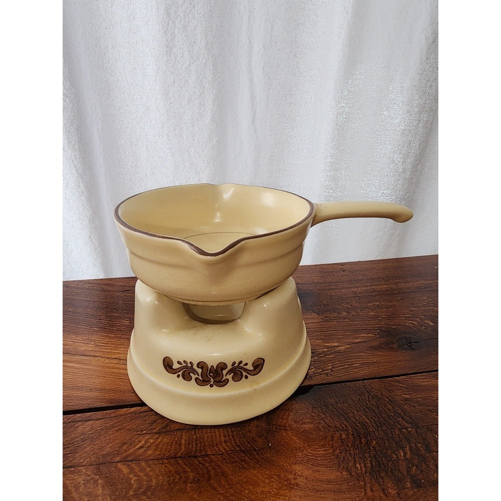 Vintage Pfaltzgraff Village Butter Warmer 2 piece set‎ 116 & 117